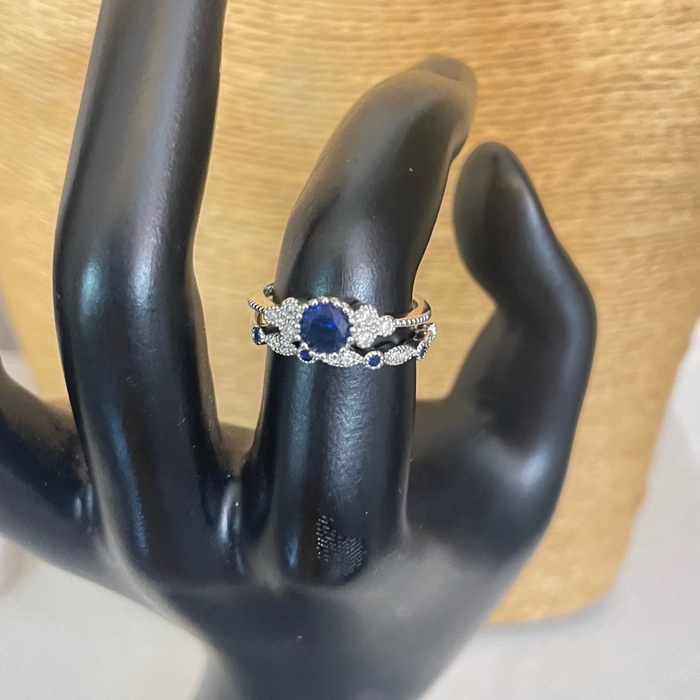 🦋Blue 2pc Ring Set - Picture 5 of 6